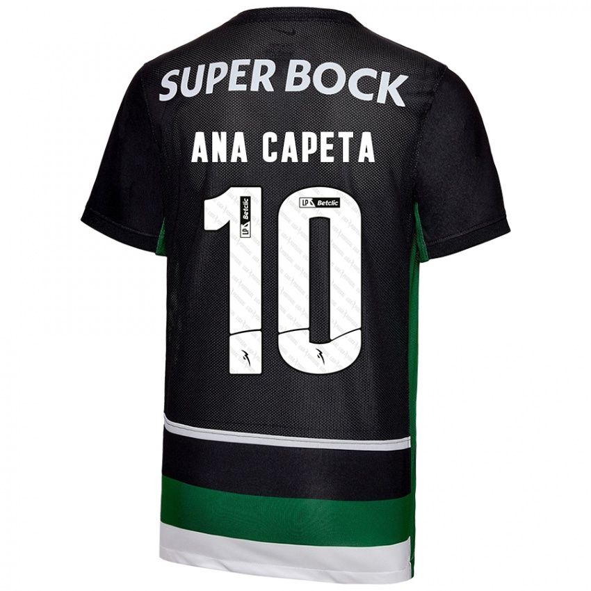 Damen Ana Capeta #10 Schwarz Weiß Grün Heimtrikot Trikot 2024/25 T-Shirt Österreich