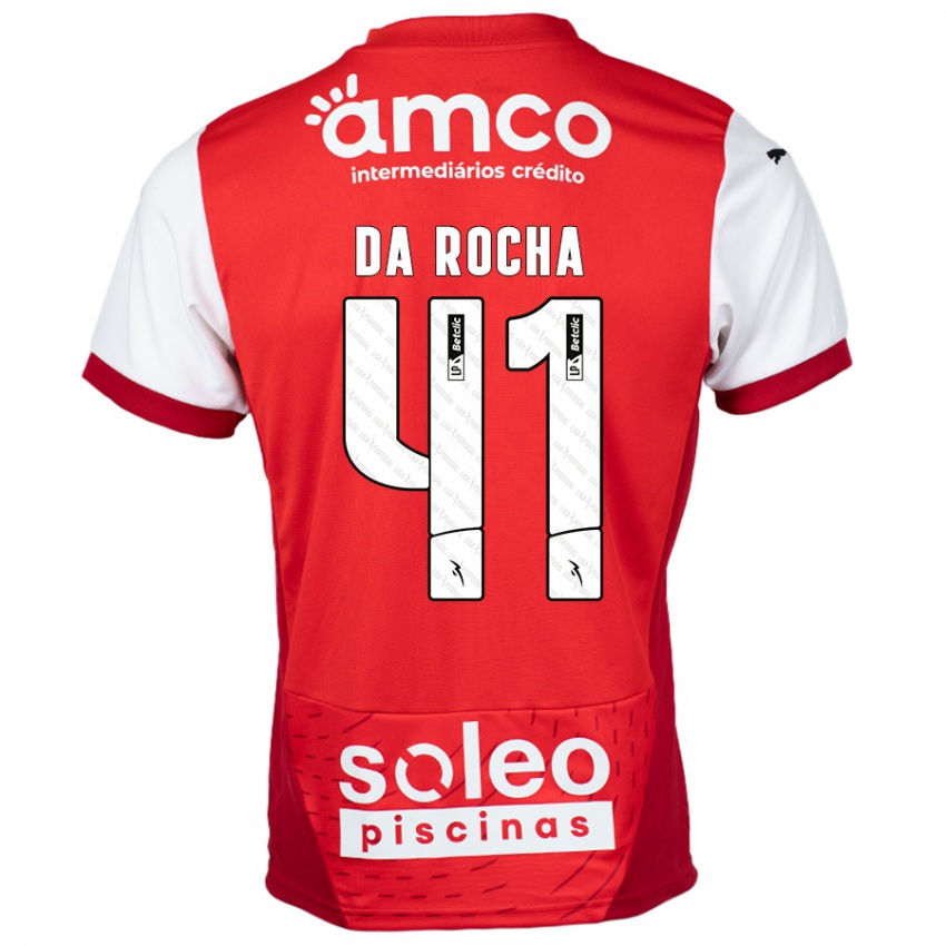 Damen Yanis Da Rocha #41 Rot Weiß Heimtrikot Trikot 2024/25 T-Shirt Österreich