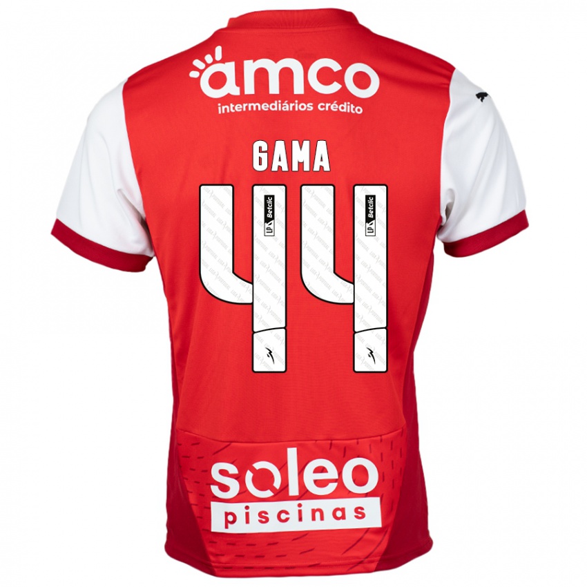 Damen Dinis Gama #44 Rot Weiß Heimtrikot Trikot 2024/25 T-Shirt Österreich