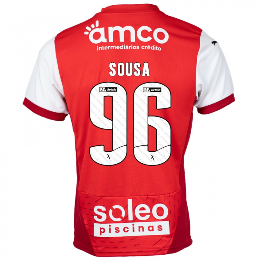 Damen Afonso Sousa #96 Rot Weiß Heimtrikot Trikot 2024/25 T-Shirt Österreich