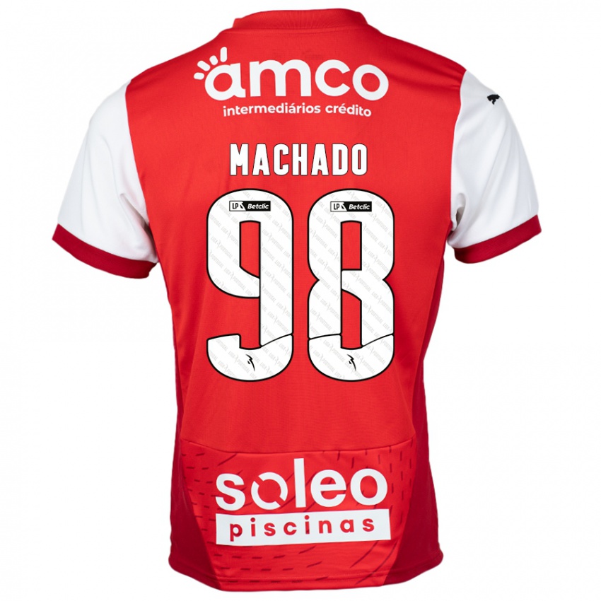 Damen Gonçalo Machado #98 Rot Weiß Heimtrikot Trikot 2024/25 T-Shirt Österreich