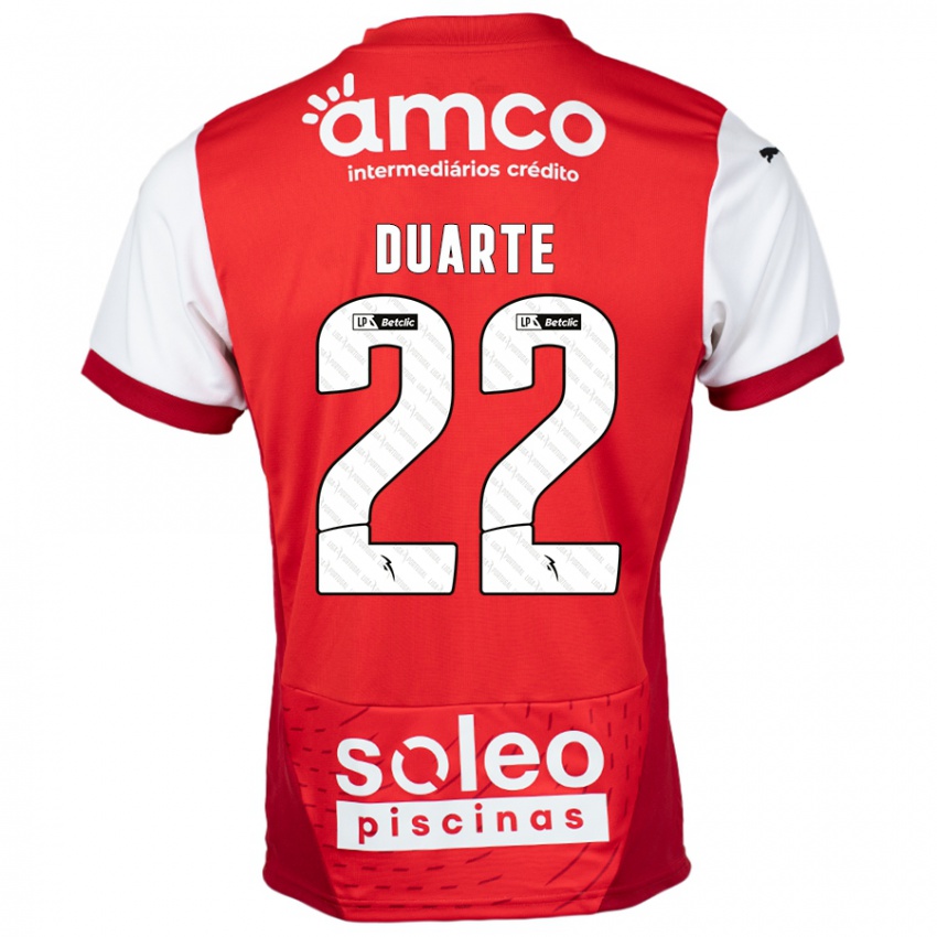 Damen Vânia Duarte #22 Rot Weiß Heimtrikot Trikot 2024/25 T-Shirt Österreich