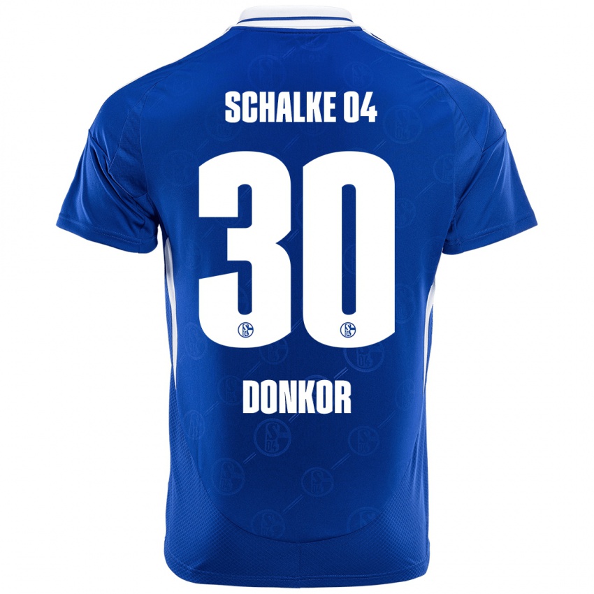 Damen Anton Donkor #30 Königsblau Heimtrikot Trikot 2024/25 T-Shirt Österreich