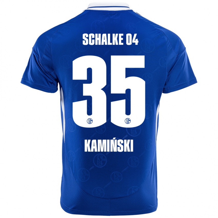 Damen Marcin Kaminski #35 Königsblau Heimtrikot Trikot 2024/25 T-Shirt Österreich