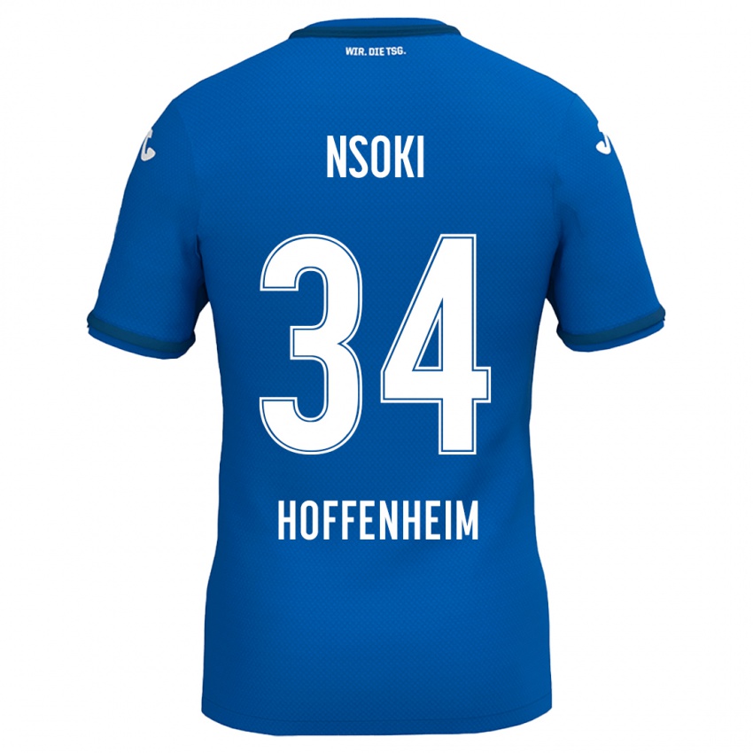 Damen Stanley Nsoki #34 Königsblau Heimtrikot Trikot 2024/25 T-Shirt Österreich