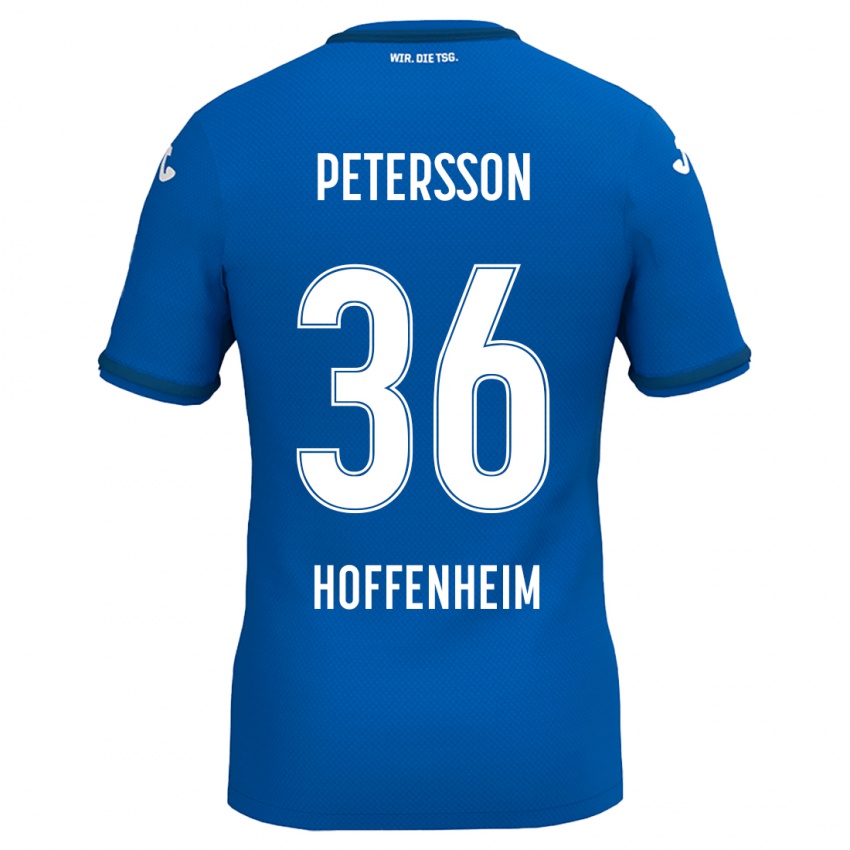 Damen Lúkas Petersson #36 Königsblau Heimtrikot Trikot 2024/25 T-Shirt Österreich