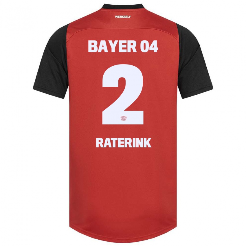 Damen Othniël Raterink #2 Rot Schwarz Heimtrikot Trikot 2024/25 T-Shirt Österreich