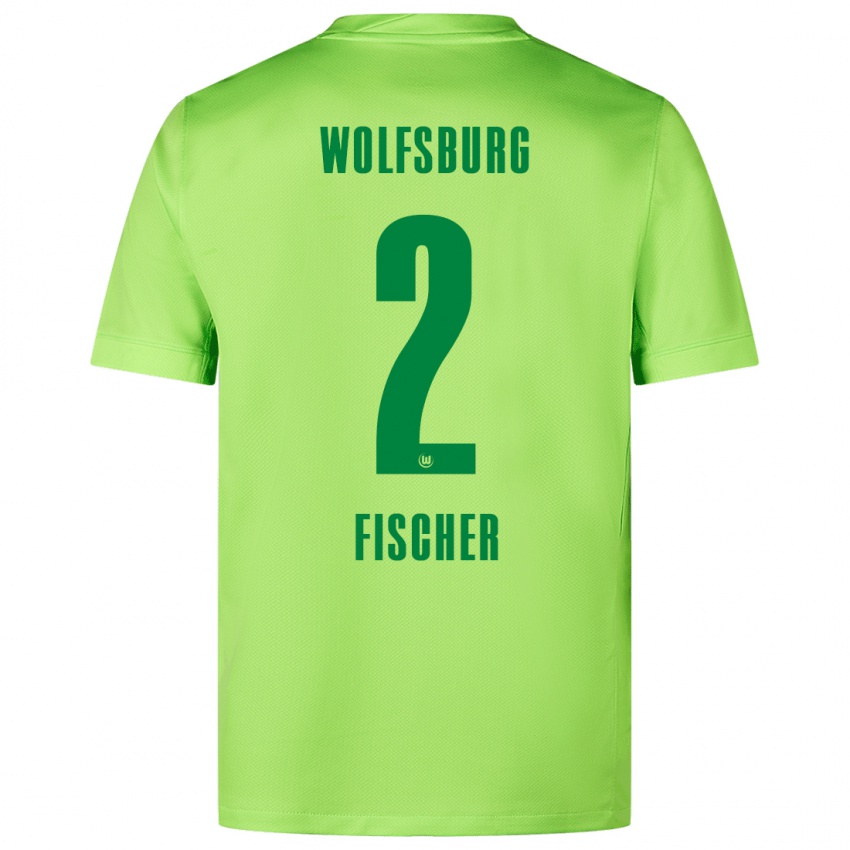 Damen Kilian Fischer #2 Fluoreszierendes Grün Heimtrikot Trikot 2024/25 T-Shirt Österreich