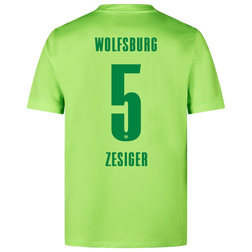 Damen Cédric Zesiger #5 Fluoreszierendes Grün Heimtrikot Trikot 2024/25 T-Shirt Österreich