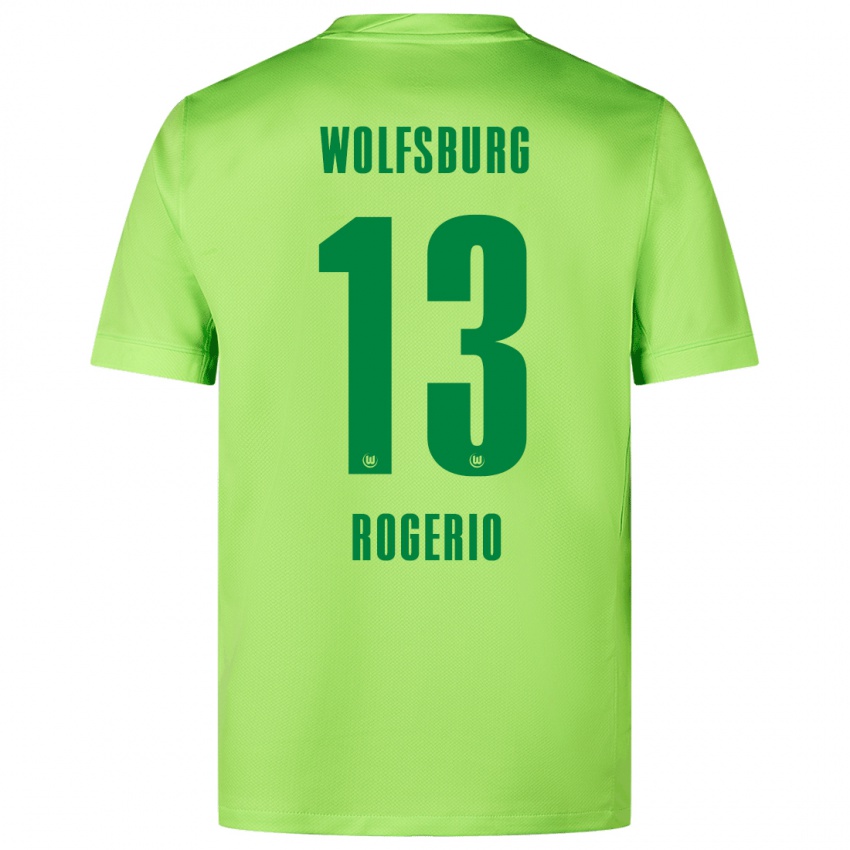 Damen Rogerio #13 Fluoreszierendes Grün Heimtrikot Trikot 2024/25 T-Shirt Österreich