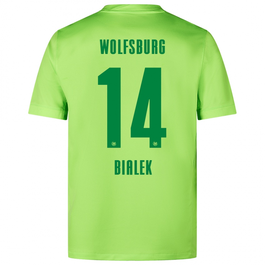 Damen Bartosz Bialek #14 Fluoreszierendes Grün Heimtrikot Trikot 2024/25 T-Shirt Österreich