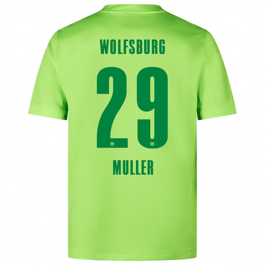 Damen Marius Müller #29 Fluoreszierendes Grün Heimtrikot Trikot 2024/25 T-Shirt Österreich