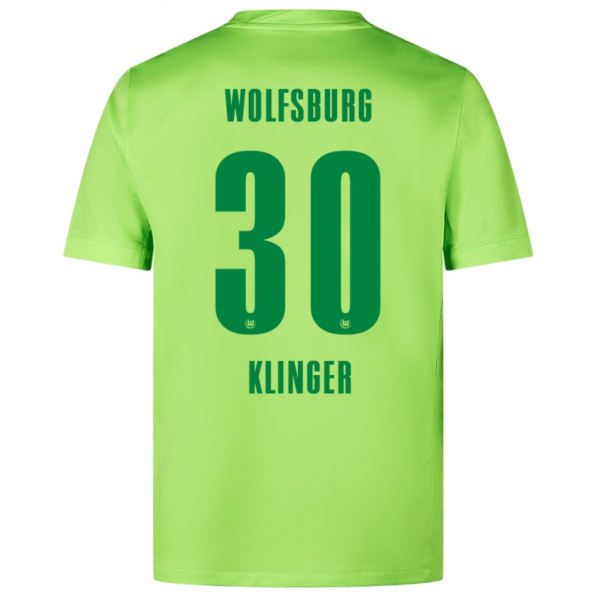 Damen Niklas Klinger #30 Fluoreszierendes Grün Heimtrikot Trikot 2024/25 T-Shirt Österreich