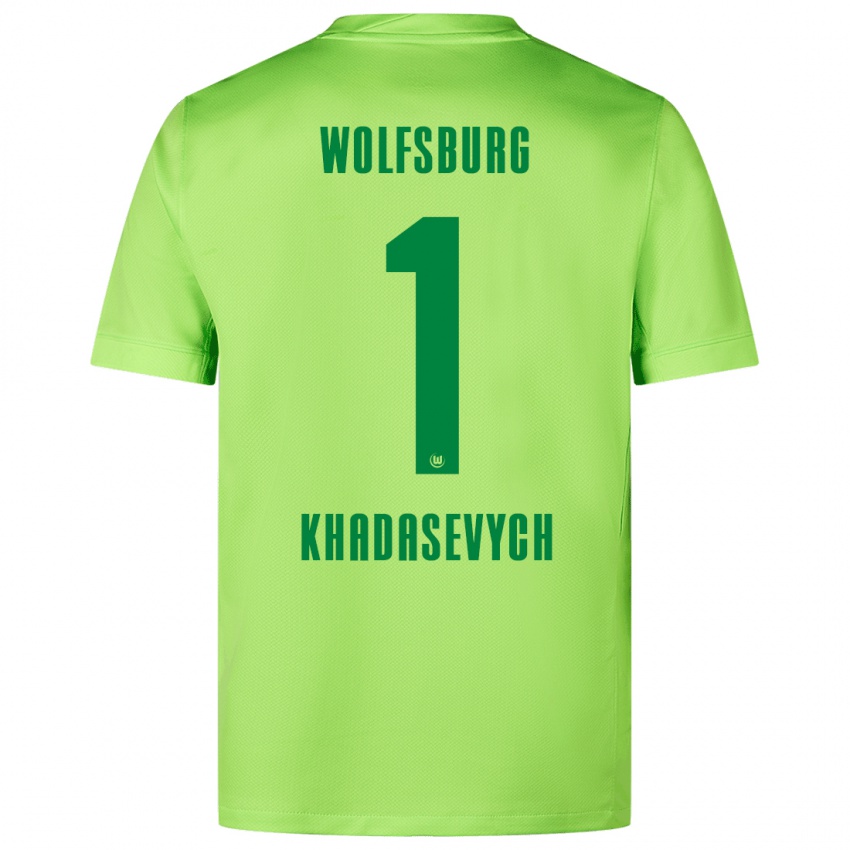 Damen Kyrylo Khadasevych #1 Fluoreszierendes Grün Heimtrikot Trikot 2024/25 T-Shirt Österreich