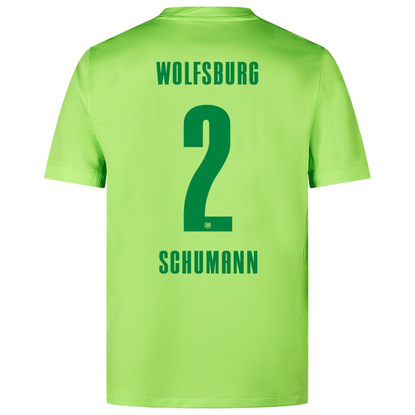 Damen Anton Schumann #2 Fluoreszierendes Grün Heimtrikot Trikot 2024/25 T-Shirt Österreich