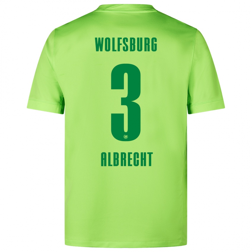 Damen Ben Albrecht #3 Fluoreszierendes Grün Heimtrikot Trikot 2024/25 T-Shirt Österreich