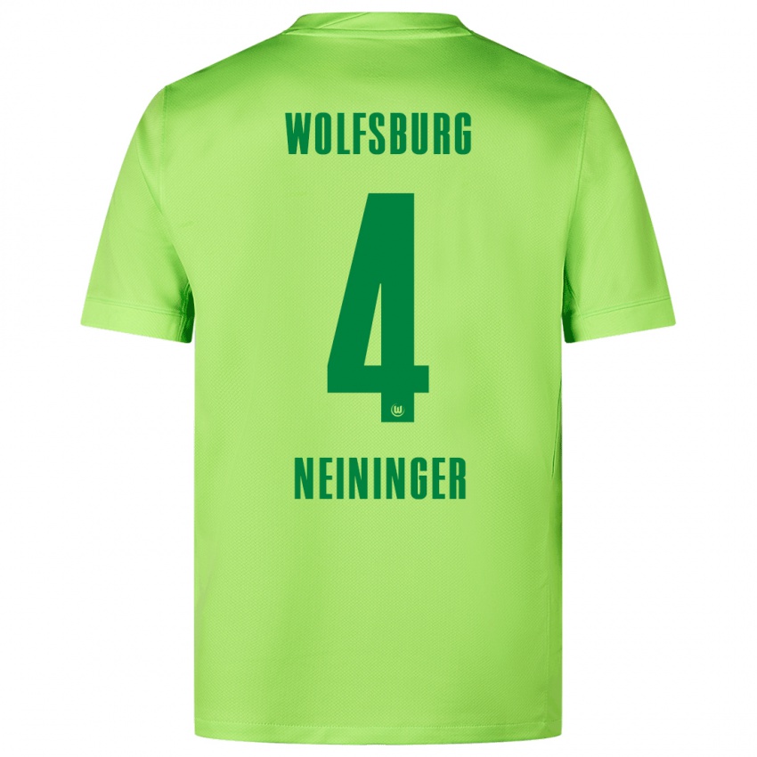 Damen Till Neininger #4 Fluoreszierendes Grün Heimtrikot Trikot 2024/25 T-Shirt Österreich