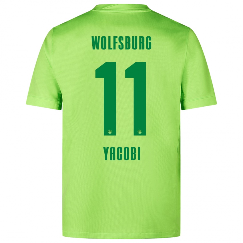 Damen Nilas Yacobi #11 Fluoreszierendes Grün Heimtrikot Trikot 2024/25 T-Shirt Österreich