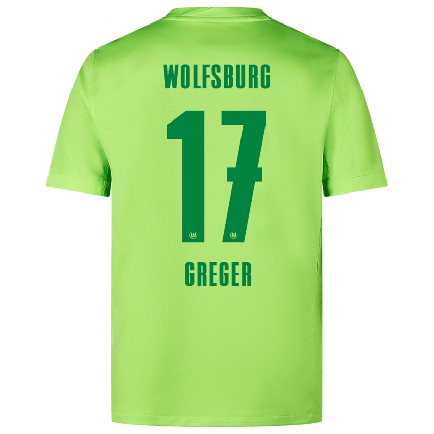 Damen Max Greger #17 Fluoreszierendes Grün Heimtrikot Trikot 2024/25 T-Shirt Österreich