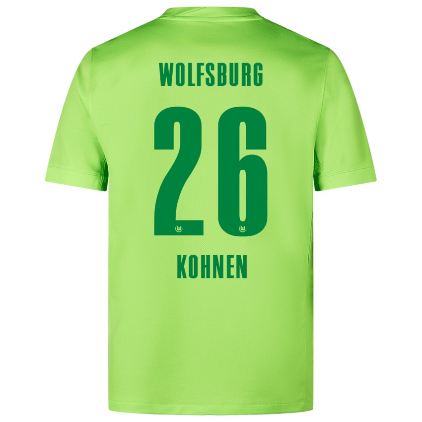 Damen Ben Kohnen #26 Fluoreszierendes Grün Heimtrikot Trikot 2024/25 T-Shirt Österreich