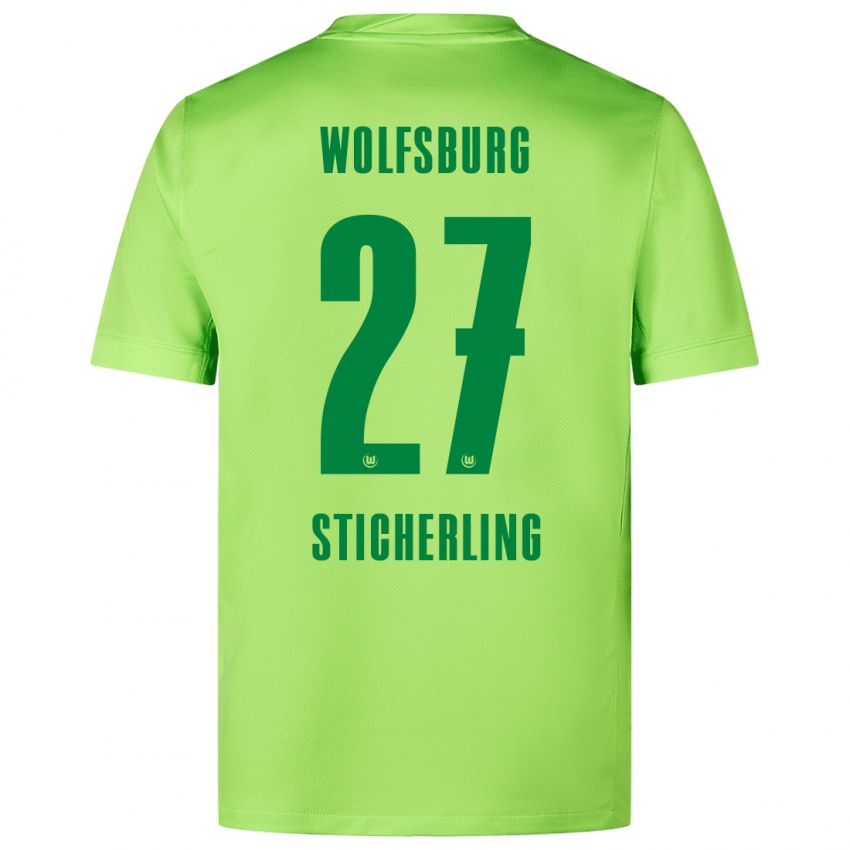 Damen Carl-Anton Sticherling #27 Fluoreszierendes Grün Heimtrikot Trikot 2024/25 T-Shirt Österreich