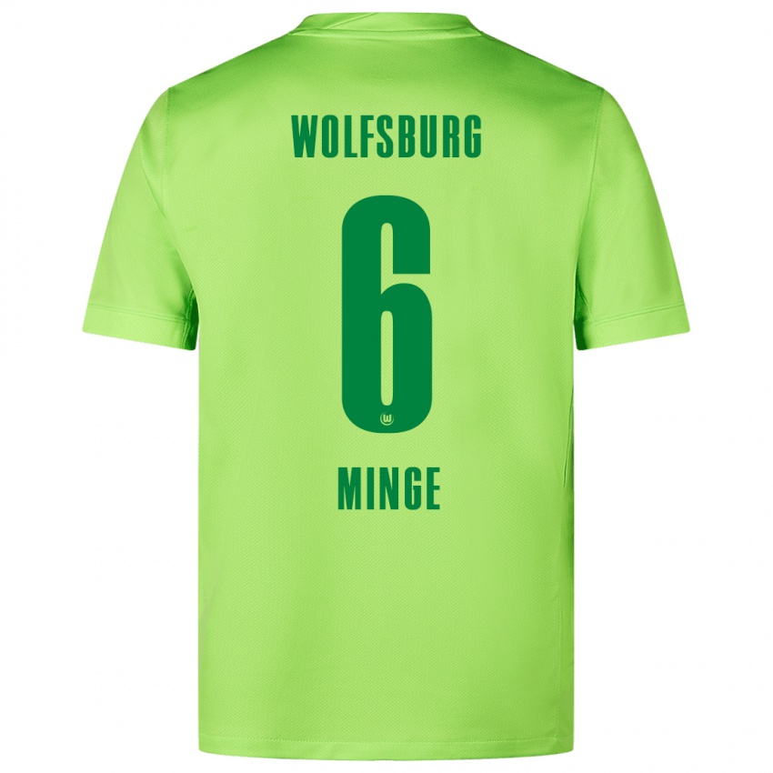 Damen Janina Minge #6 Fluoreszierendes Grün Heimtrikot Trikot 2024/25 T-Shirt Österreich