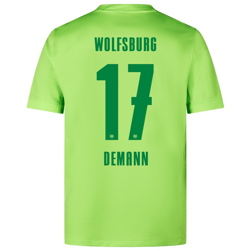 Damen Kristin Demann #17 Fluoreszierendes Grün Heimtrikot Trikot 2024/25 T-Shirt Österreich