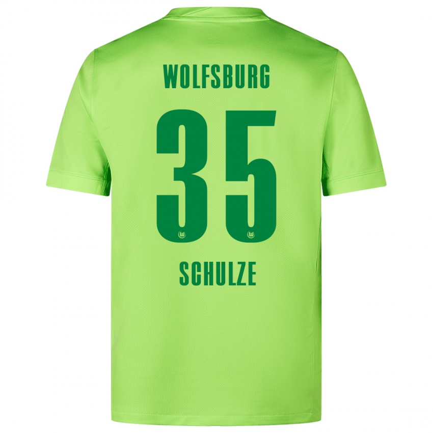 Damen Philipp Schulze #35 Fluoreszierendes Grün Heimtrikot Trikot 2024/25 T-Shirt Österreich