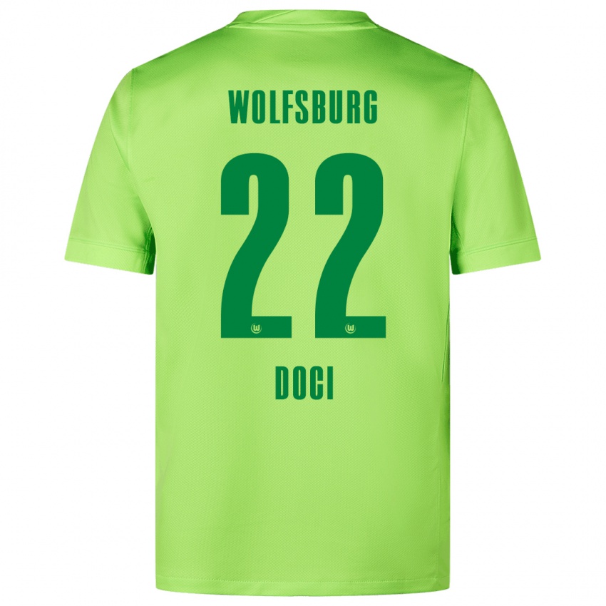 Damen Adrian Doci #22 Fluoreszierendes Grün Heimtrikot Trikot 2024/25 T-Shirt Österreich