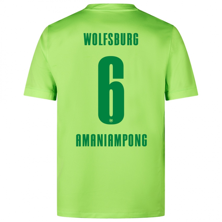 Damen Marces Amaniampong #6 Fluoreszierendes Grün Heimtrikot Trikot 2024/25 T-Shirt Österreich