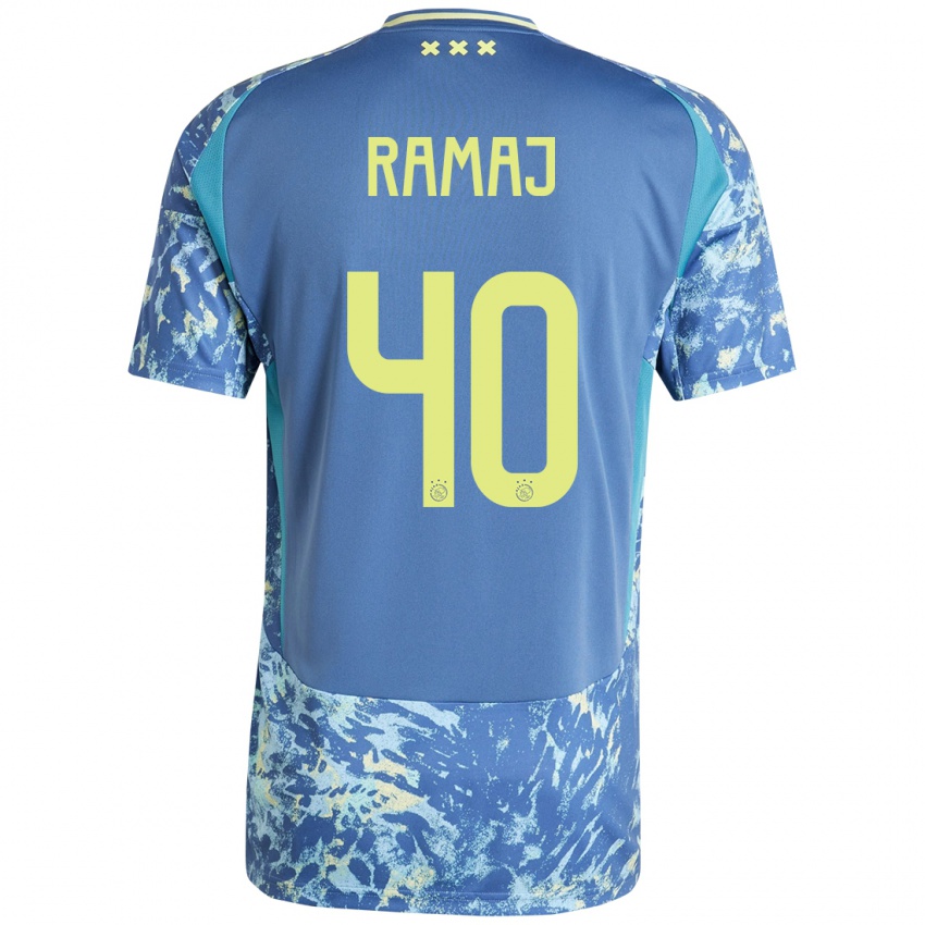 Damen Diant Ramaj #40 Grau Blau Gelb Auswärtstrikot Trikot 2024/25 T-Shirt Österreich