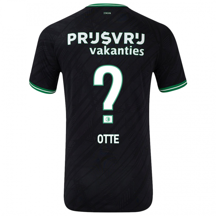 Damen Björn Otte #0 Schwarz Grün Auswärtstrikot Trikot 2024/25 T-Shirt Österreich