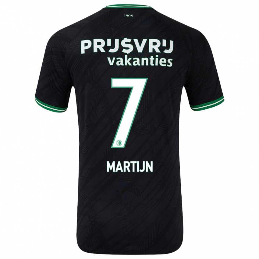 Damen Rowendley Martijn #7 Schwarz Grün Auswärtstrikot Trikot 2024/25 T-Shirt Österreich