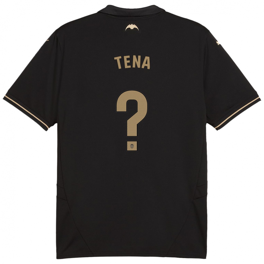 Damen Javier Tena #0 Schwarz Auswärtstrikot Trikot 2024/25 T-Shirt Österreich