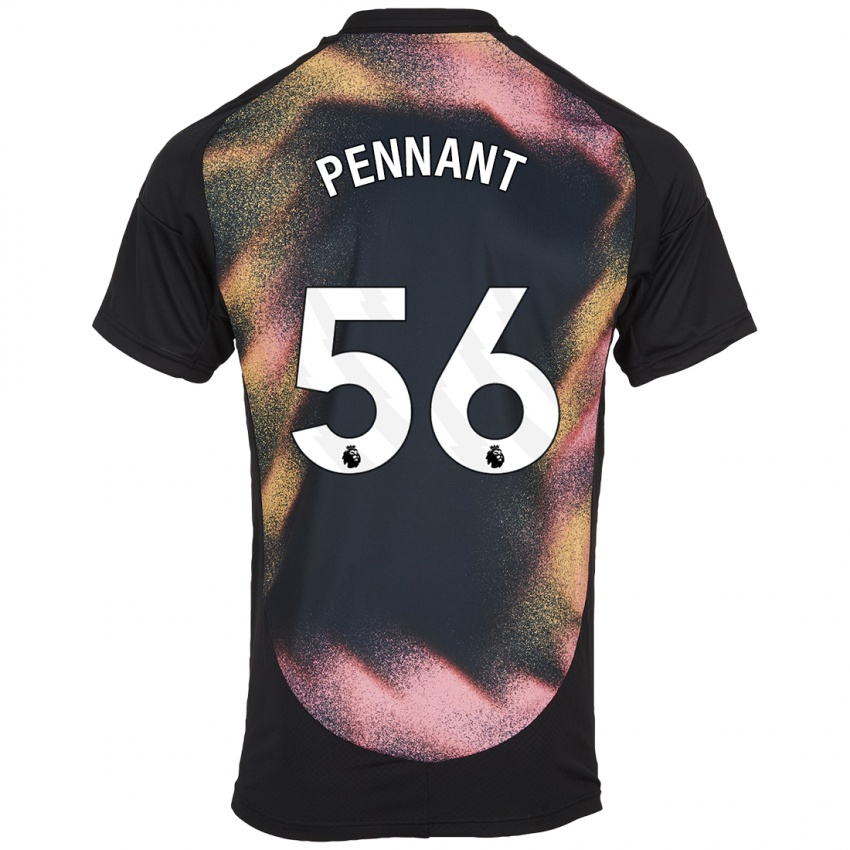 Damen Terrell Pennant #56 Schwarz Weiß Auswärtstrikot Trikot 2024/25 T-Shirt Österreich