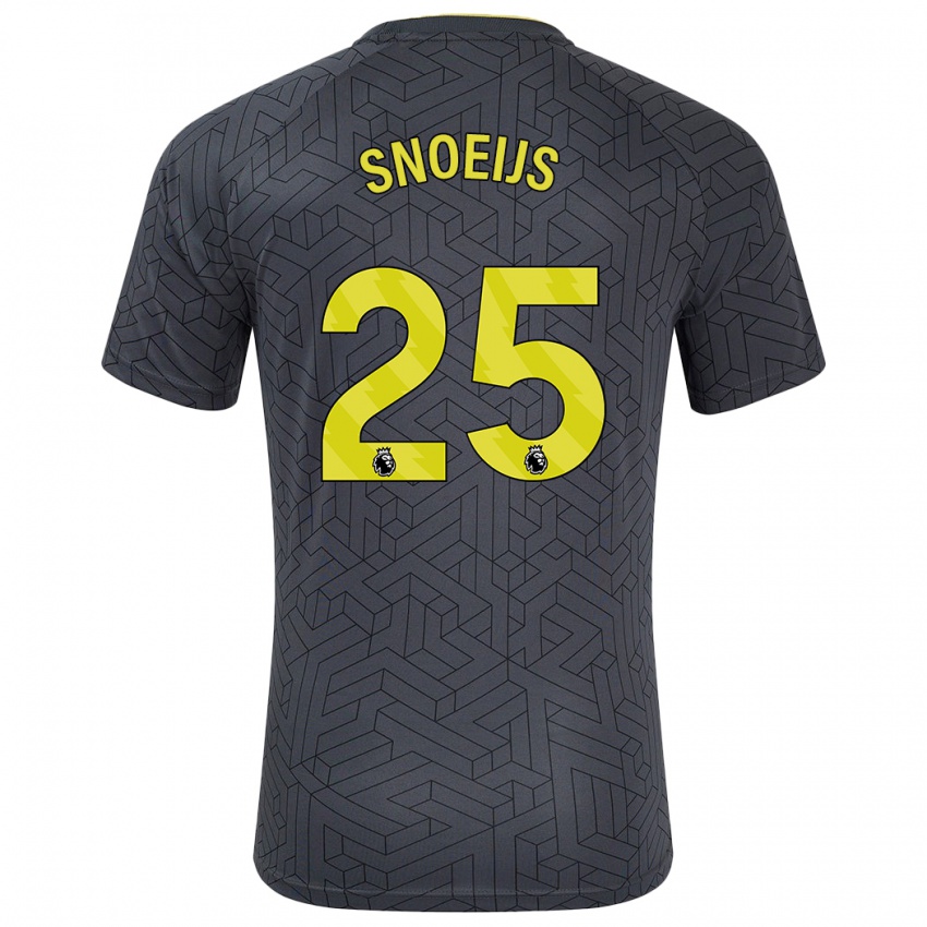 Damen Katja Snoeijs #25 Schwarz Gelb Auswärtstrikot Trikot 2024/25 T-Shirt Österreich