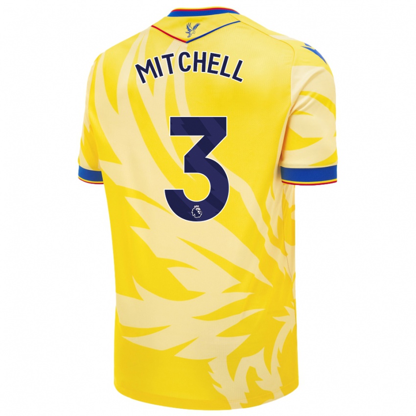 Damen Tyrick Mitchell #3 Gelb Auswärtstrikot Trikot 2024/25 T-Shirt Österreich