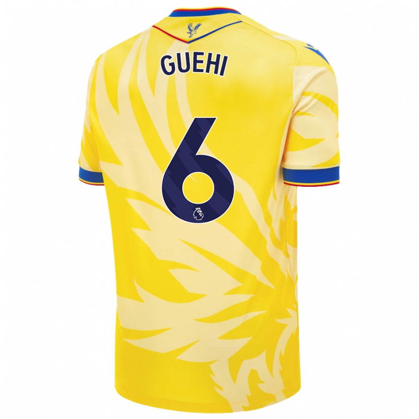 Damen Marc Guehi #6 Gelb Auswärtstrikot Trikot 2024/25 T-Shirt Österreich