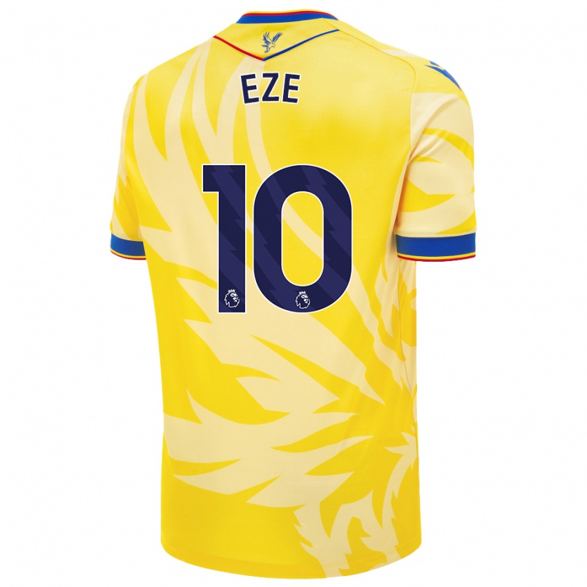 Damen Eberechi Eze #10 Gelb Auswärtstrikot Trikot 2024/25 T-Shirt Österreich