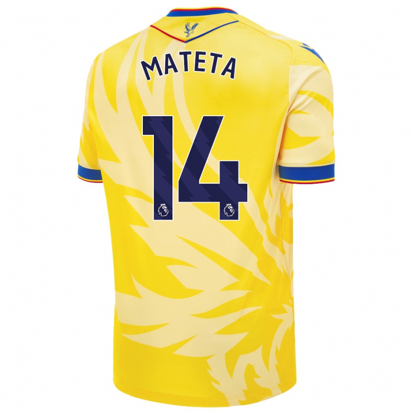 Damen Jean-Philippe Mateta #14 Gelb Auswärtstrikot Trikot 2024/25 T-Shirt Österreich