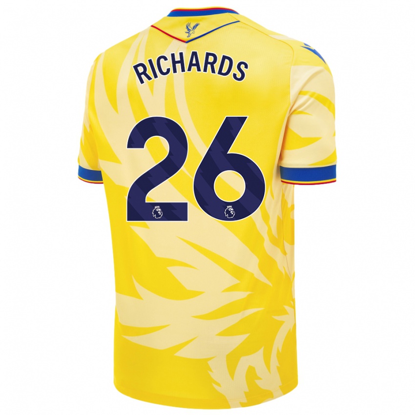 Damen Chris Richards #26 Gelb Auswärtstrikot Trikot 2024/25 T-Shirt Österreich