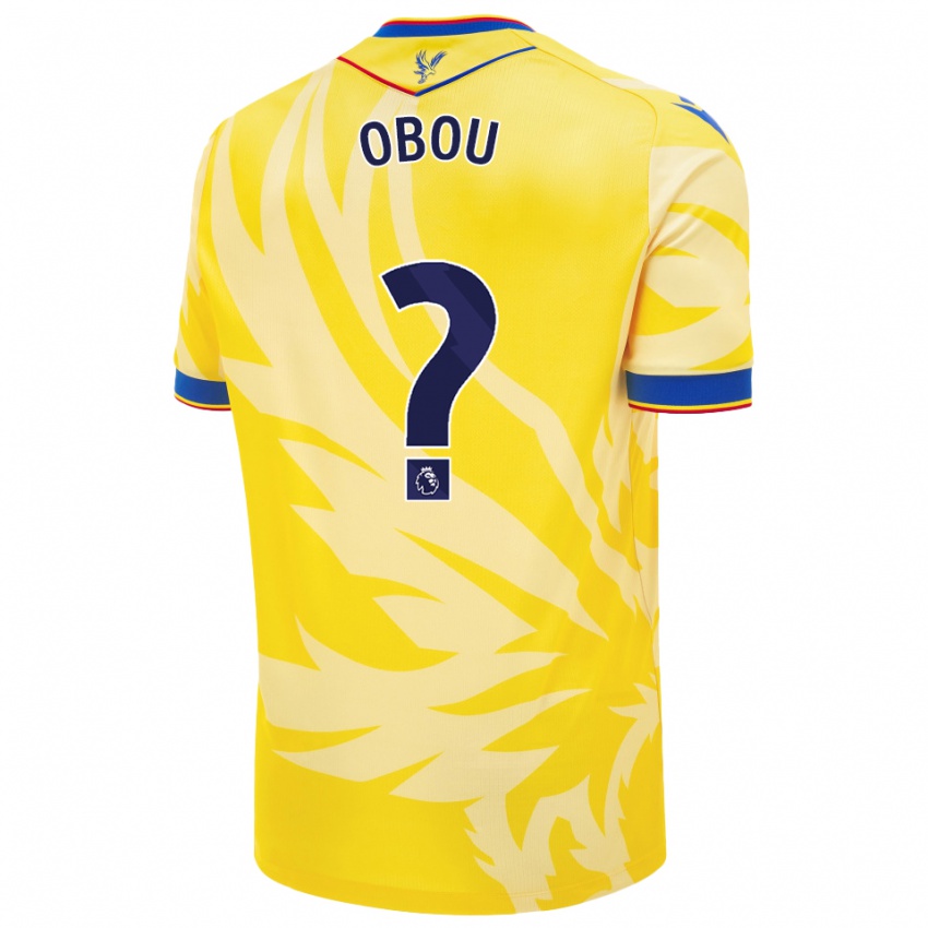 Damen David Obou #0 Gelb Auswärtstrikot Trikot 2024/25 T-Shirt Österreich