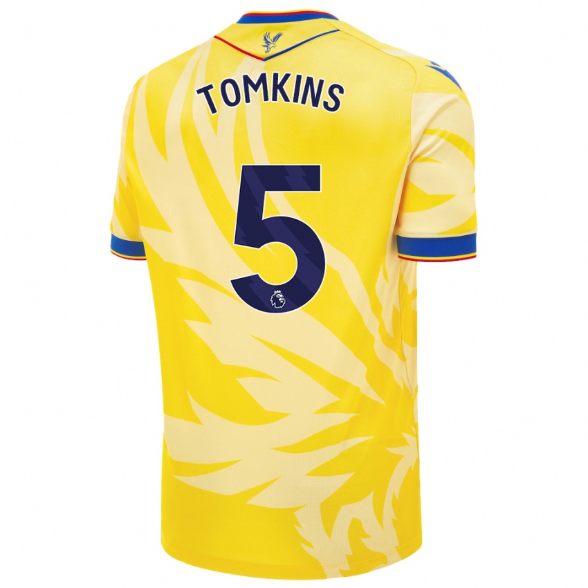 Damen James Tomkins #5 Gelb Auswärtstrikot Trikot 2024/25 T-Shirt Österreich