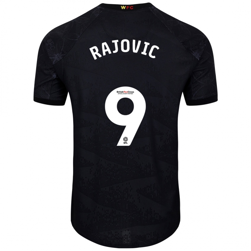 Damen Mileta Rajovic #9 Schwarz Weiß Auswärtstrikot Trikot 2024/25 T-Shirt Österreich