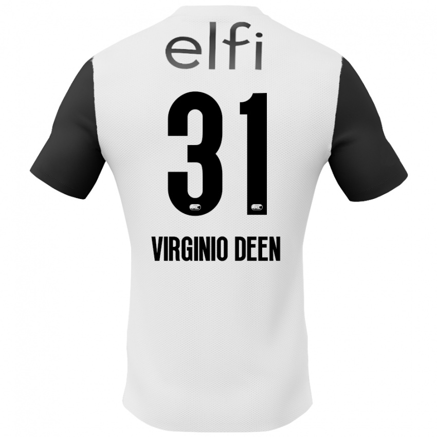 Damen Daniël Virginio Deen #31 Weiß Schwarz Auswärtstrikot Trikot 2024/25 T-Shirt Österreich