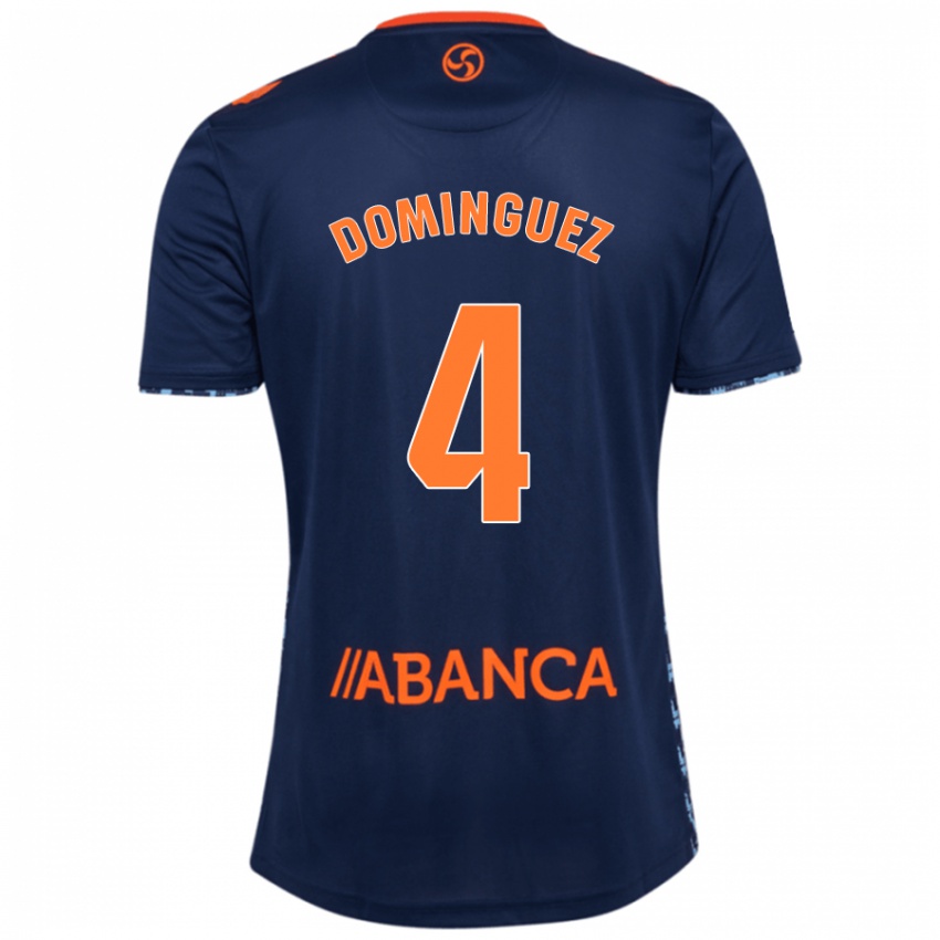 Damen Javi Domínguez #4 Marineblau Auswärtstrikot Trikot 2024/25 T-Shirt Österreich