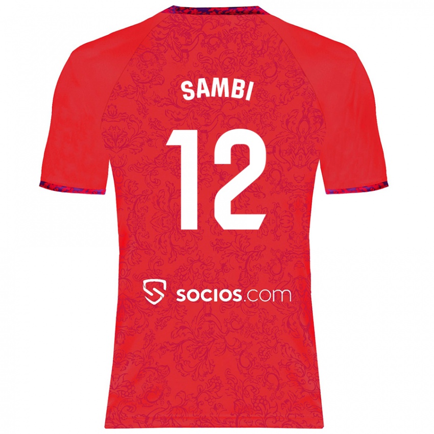 Damen Albert Sambi Lokonga #12 Rot Auswärtstrikot Trikot 2024/25 T-Shirt Österreich