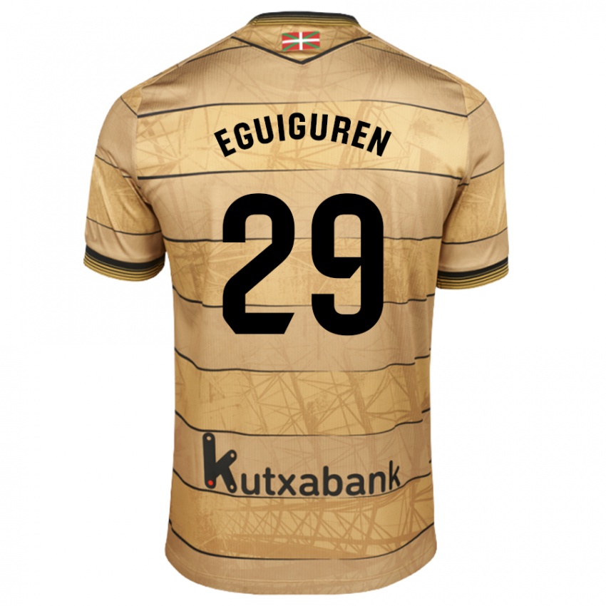 Damen Intza Eguiguren Beraza #29 Braun Auswärtstrikot Trikot 2024/25 T-Shirt Österreich