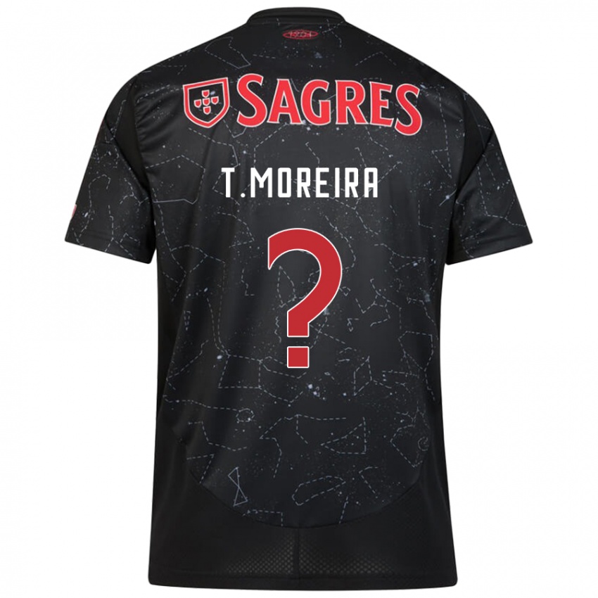 Damen Tomás Moreira #0 Schwarz Rot Auswärtstrikot Trikot 2024/25 T-Shirt Österreich