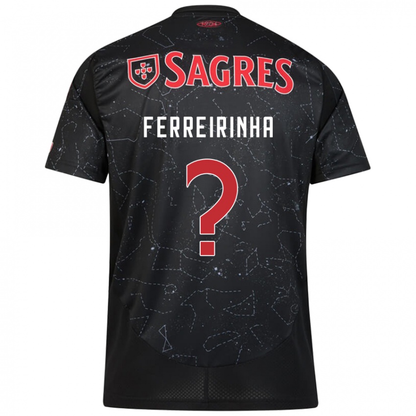 Damen Afonso Ferreirinha #0 Schwarz Rot Auswärtstrikot Trikot 2024/25 T-Shirt Österreich